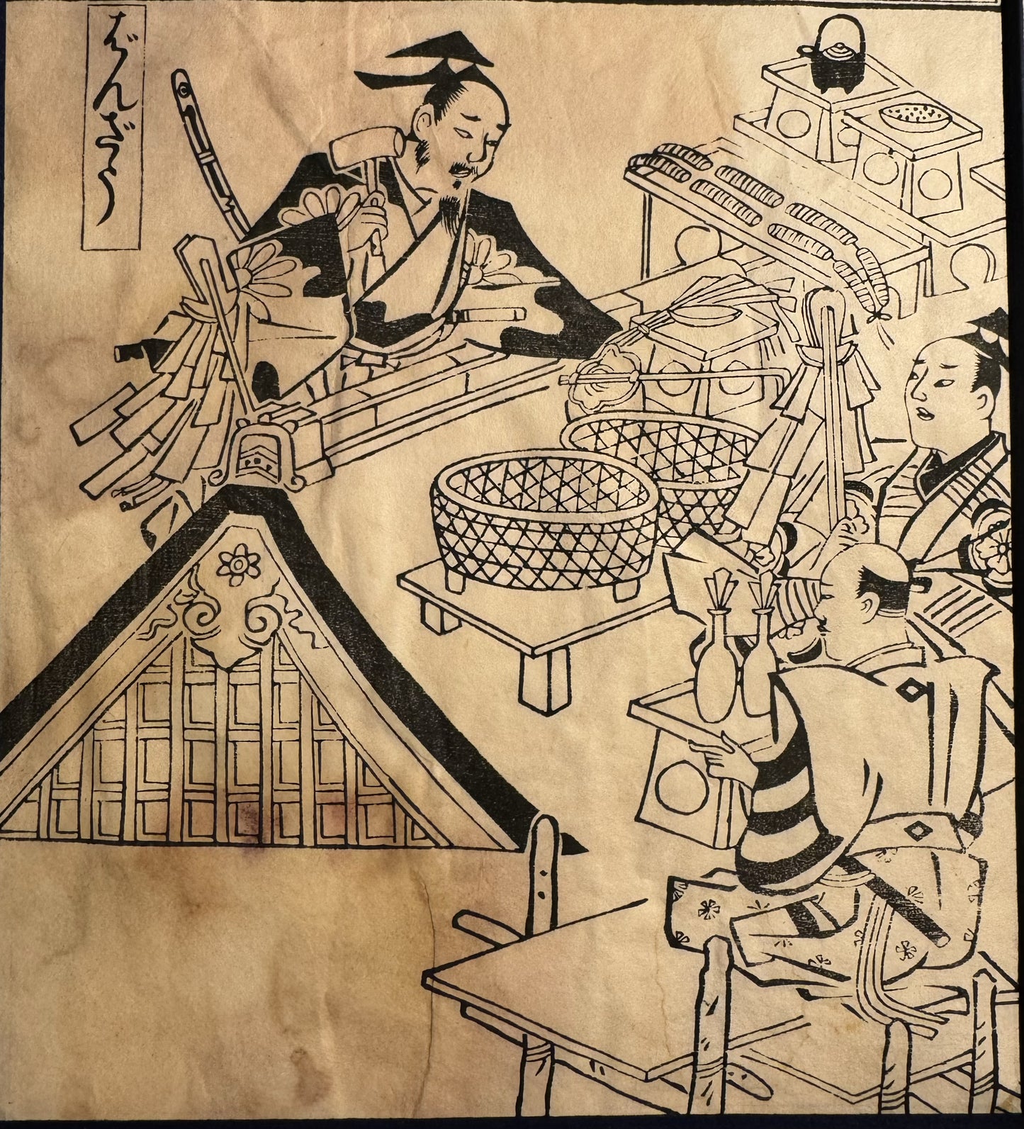 Japanese Hishikawa Moronobu (1618-1694) Print